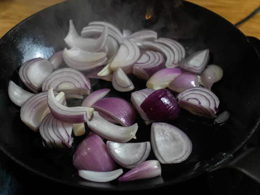 Onions frying