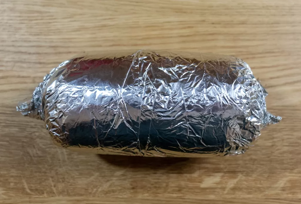 Wrapped in foil