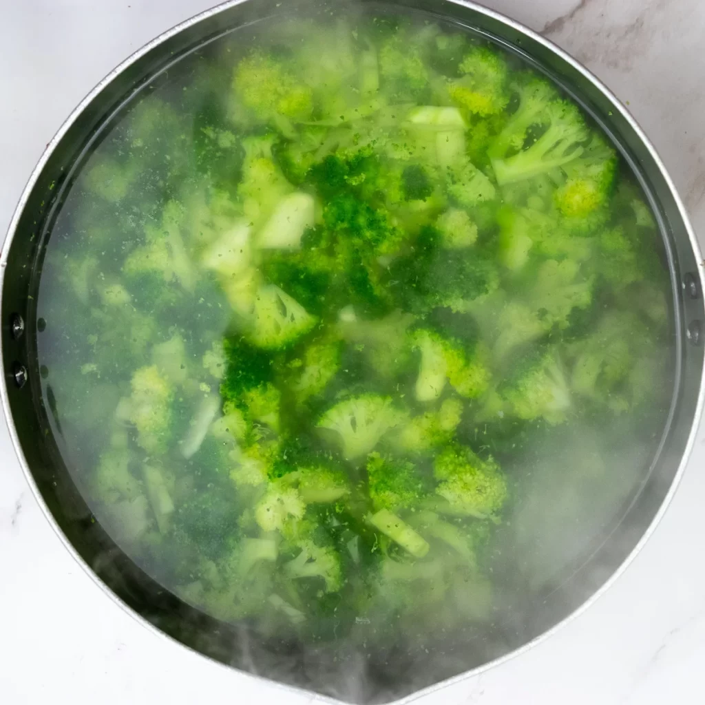 Broccoli boiling