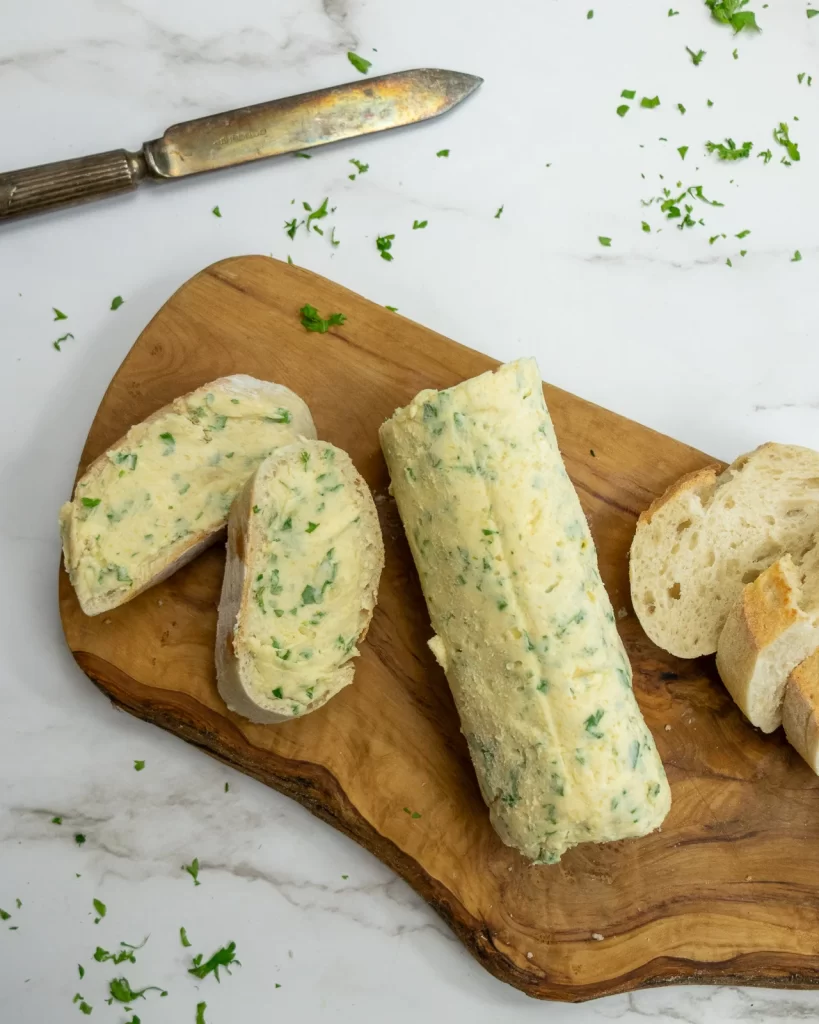 Top down vegan garlic butter