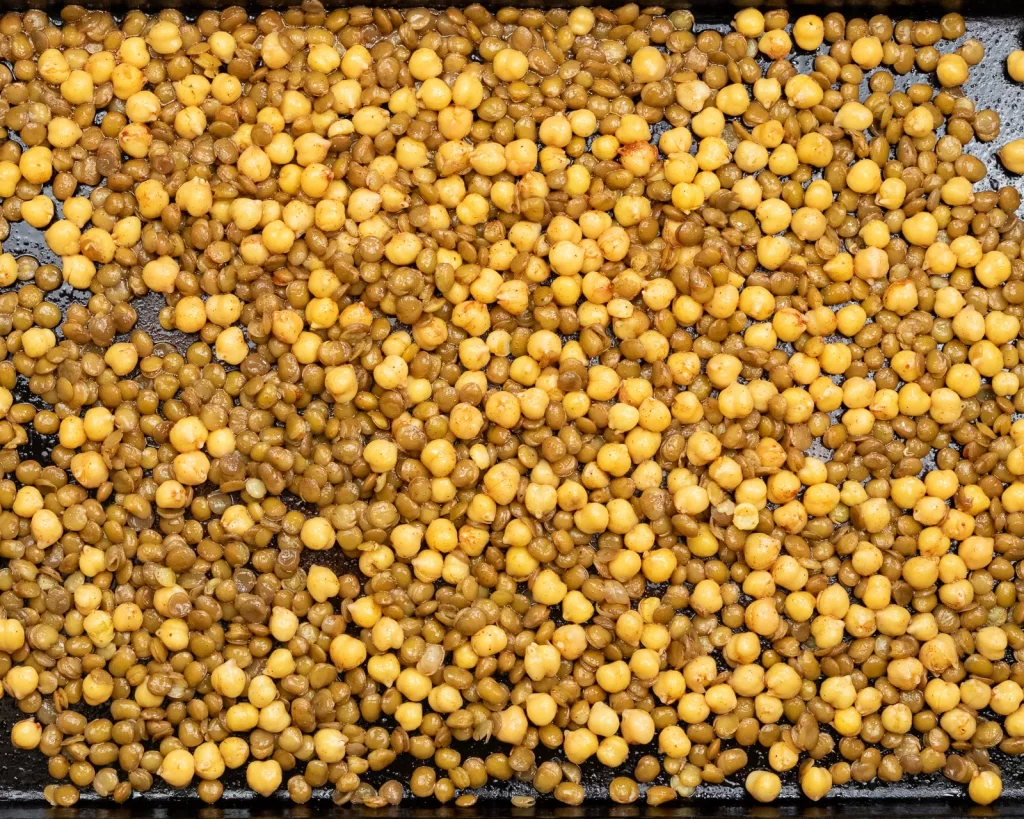 Legumes on tray