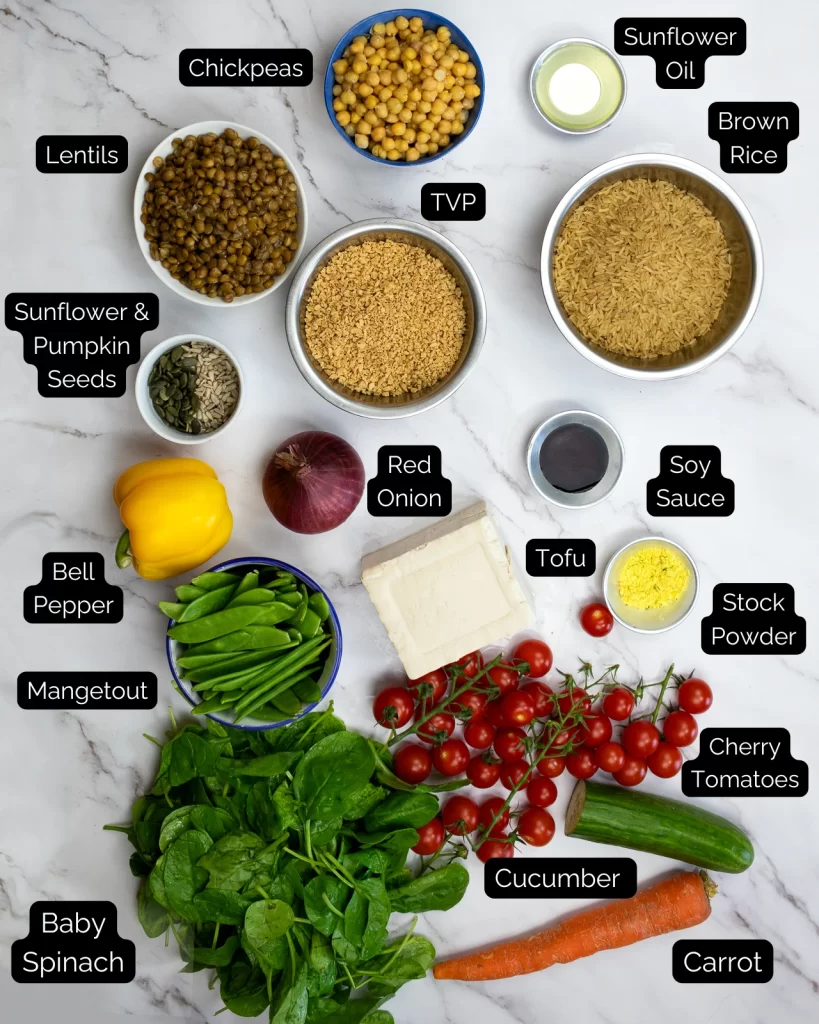 Rice Salad Ingredients