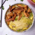 Thai Green Ramen top down landscape